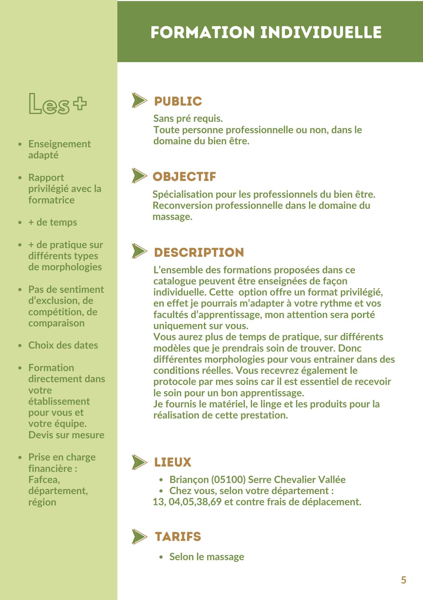 formation individuelle